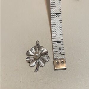 Elegant Silver Four-Leaf Clover Pendant